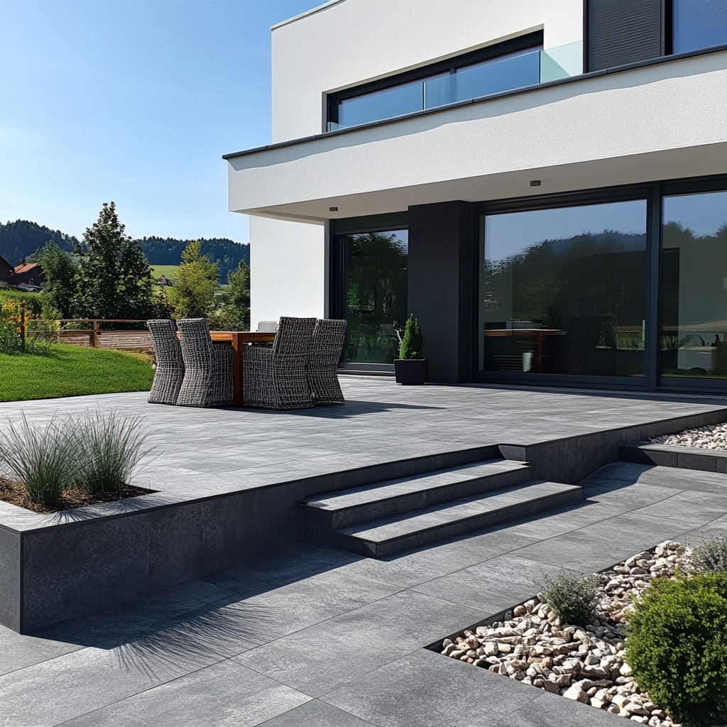 Terrassenfliesen in edler Steinoptik-min